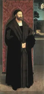 Diptych Prints: STRIGEL, Bernhard (1460-1528). Portrait of Conrad Rehlinger