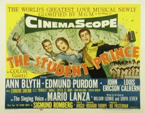THE STUDENT PRINCE, John Ericson, Ann Blyth, Edmund Purdom, 1954