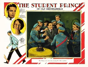 THE STUDENT PRINCE IN OLD HEIDELBERG, left top to bottom: Ramon Novarro, Norma Shearer, Ramon Novarro (being congratulated), 1927