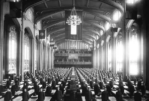 Recruitment Prints: Students Army Training Corps in the Great Hall