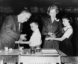 Tuberculosis Prints: Students receive tuberculin test to determine if they have been exposed to tuberculosis (TB)