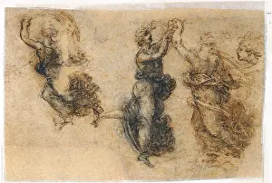 Motion Prints: Study of dancing figures, by Leonardo da Vinci