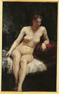 One Young Woman Only Prints: Study of a Female Nude, by Henri Fantin-Latour