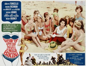 Annette Prints: HOW TO STUFF A WILD BIKINI, Annette Funicello (red pants), 1965