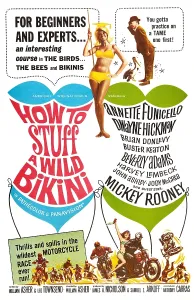 Motorcycle Prints: HOW TO STUFF A WILD BIKINI, top center: Mary Hughes; Mickey Rooney (upper right), 1965