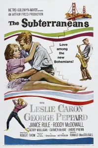 Jazz Prints: THE SUBTERRANEANS, US poster art, top left: Leslie Caron, George Peppard, 1960
