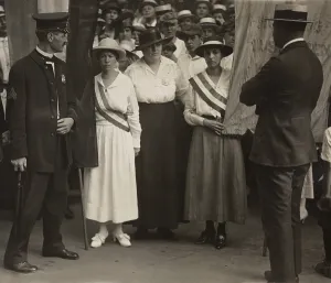Militants Prints: Suffragists Catherine Flanagan (left) and Madeleine Watson (right)