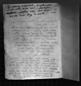 Communes Prints: Suicide note, Written and signed by Annie Moore