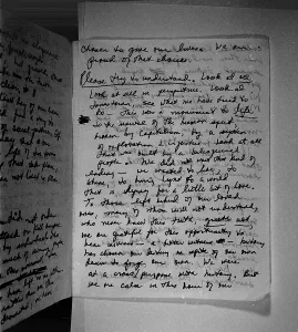 Communes Prints: Suicide note, Written and signed by Annie Moore