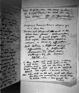 Communes Prints: Suicide note, Written and signed by Annie Moore