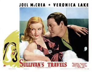SULLIVAN'S TRAVELS, from left, Veronica Lake, Joel McCrea, 1941