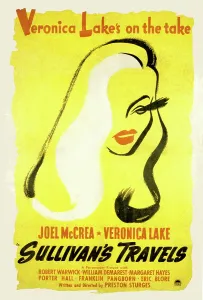 Lake Prints: SULLIVAN'S TRAVELS, Veronica Lake, (poster art), 1941