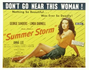 1944 Movies Prints: SUMMER STORM, Linda Darnell, 1944