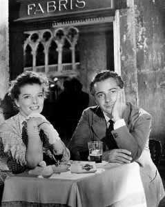 Cafe Prints: SUMMERTIME, (aka SUMMER MADNESS), from left, Katharine Hepburn, Rosanno Brazzi, 1955