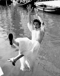 Falling Prints: SUMMERTIME, Katharine Hepburn, 1955