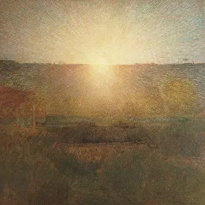 Square Prints: The Sun (Il sole), by Giuseppe Pellizza da Volpedo