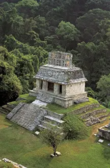 Chiapas Prints: Sun Temple. 7th-8th c. MEXICO. CHIAPAS