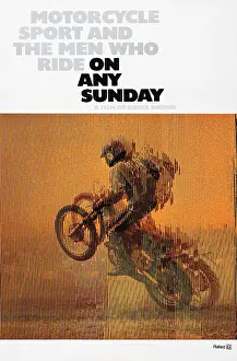 Motorcycle Prints: ON ANY SUNDAY, US poster, 1971