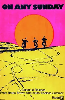 ON ANY SUNDAY, US poster art, 1971