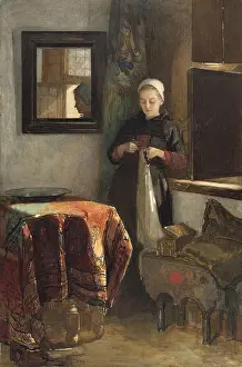 Sewing Prints: The Sunny Nook, by Christoffel Bisschop