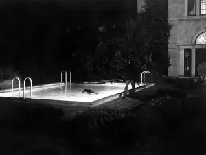 Swimming Pool Prints: SUNSET BOULEVARD, William Holden (face down), 1950