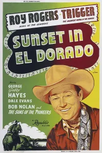 Images Dated 17th March 2014: SUNSET IN EL DORADO, Roy Rogers on poster art, 1945