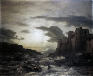 Twilight Prints: The sunset on a headland in Porto Venere in the gulf in Spezia