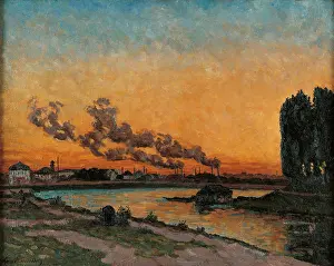 Reflection Prints: Sunset in Ivry, by Jean-Baptiste-Armand Guillaumin