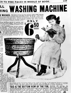Everett Site Prints: Superba Washing Machine advertisement. Courtesy: CSU Archives / Everett Collection