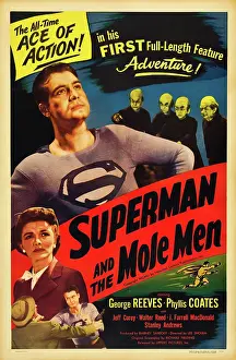 Reeves Prints: SUPERMAN AND THE MOLE MEN, Phyllis Coates, George Reeves, 1951