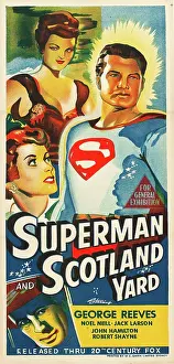 Reeves Prints: SUPERMAN IN SCOTLAND YARD, right: George Reeves on poster art