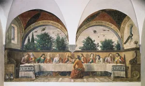 Dining Prints: The Last Supper, by Domenico Bigordi known as Ghirlandaio