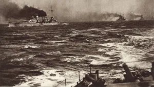 Fleet Prints: Surrender of the German fleet to British off the coast of Scotland. Nov. 21, 1918