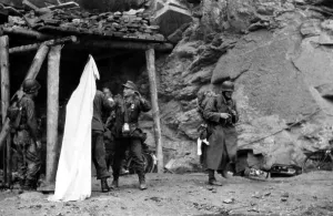 Surrender Prints: Surrendering German soldiers in Cherbourg on June 26, 1944