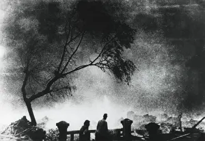 A Bomb Prints: Survivors walk among the smoldering ruins of Hiroshima