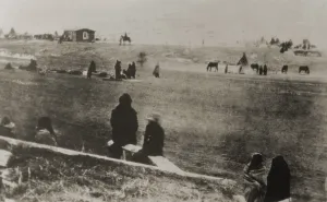 Cold Prints: Survivors of the Wounded Knee Massacre surrendering to the US Army, Jan. 1, 1891