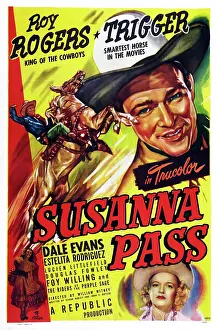 6hp Ec Prints: SUSANNA PASS, US poster art, top: Roy Rogers