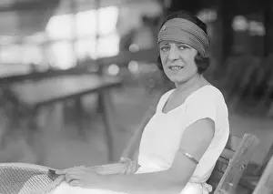 Tennis Prints: Susanne Lenglen, French tennis Champion at Forest Hills