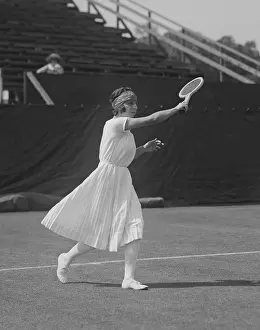 Tennis Prints: Susanne Lenglen, French tennis Champion at Forest Hills