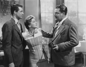 Nigel Prints: SUSPICION, from left: Cary Grant, Joan Fontaine, Nigel Bruce, 1941