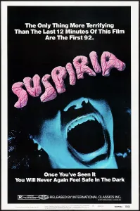 Films By Dario Argento Prints: SUSPIRIA, poster, 1977