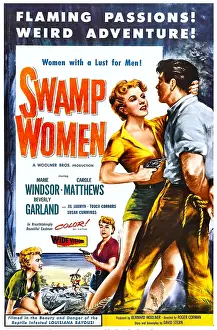 Shorts Prints: SWAMP WOMEN, US poster art, 1956