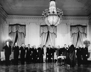Oath Taking Prints: Swearing-In Ceremony of President Kennedy's Cabinet