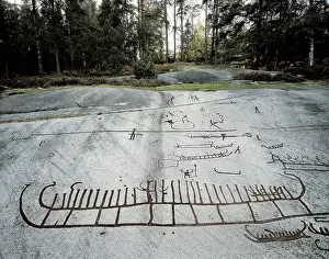 Sweden Prints: SWEDEN. Tanum. Petroglyphs of Tanum