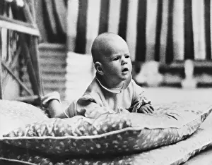 Scandinavian Prints: Swedish actress, Ingrid Bergman as baby, ca. 1916. (CSU_2015_7_323)