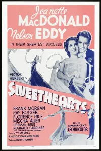 Jeanette Prints: SWEETHEARTS, US poster, Jeannette MacDonald, Nelson Eddy, 1938