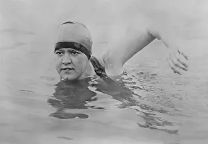 Olympics Prints: Swimmer Gertrude Ederle was an Olympic champion