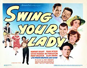 Penny Prints: SWING YOUR LADY, right from top: Humphrey Bogart