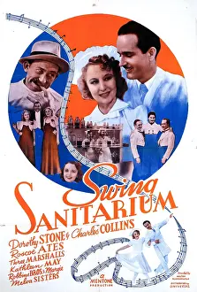 SWING SANITARIUM, from left, Roscoe Ates, Dorothy Stone, Charles Collins, 1939