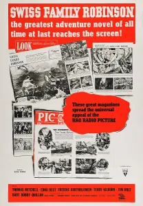 Magazine Prints: SWISS FAMILY ROBINSON, US poster art, 1940